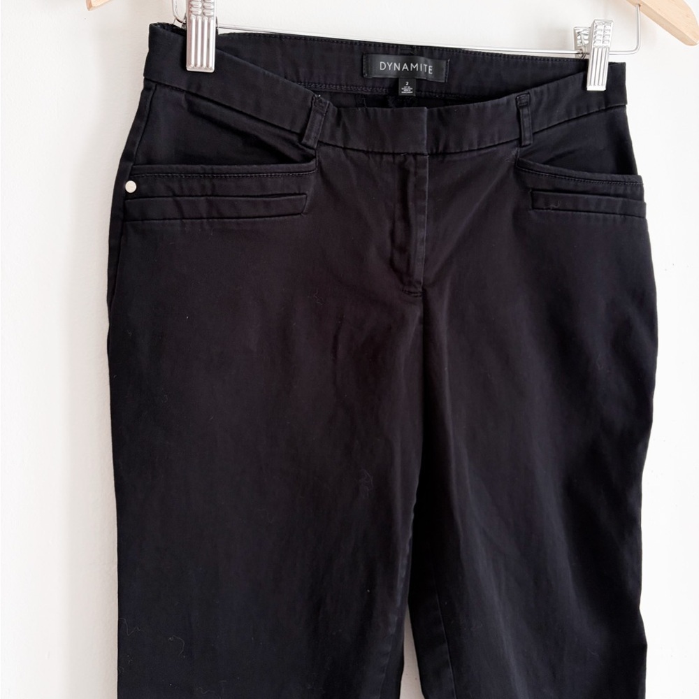 Dynamite Black Tailored Capri Pants - Size 2 - Picture 3 of 7